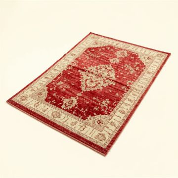 Deena Power Loom Red/Beige Rug (synthetic illustration; no displayed measurements)