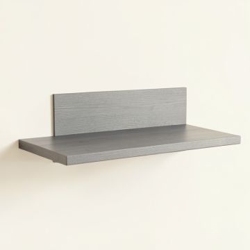 Stone Bluff Wall-Mounted Shelf - Gray (synthetic illustration; no displayed measurements)
