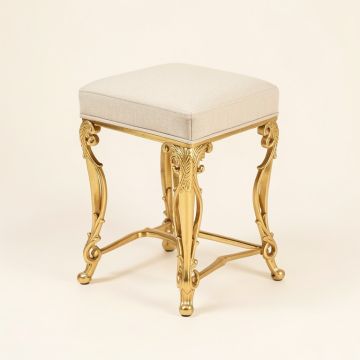 Culebra Scrollwork Iron Vanity Stool (synthetic illustration; no displayed measurements)