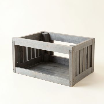 Laurel Bluff Empty Furniture-Style Pet Crate - Gray (synthetic illustration; no displayed measurements)