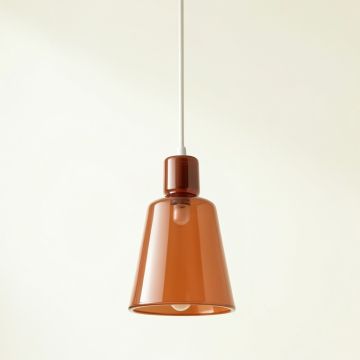 Holly Dale Pendant Light Suspended From One Plain Cable - Terracotta (synthetic illustration; no displayed measurements)