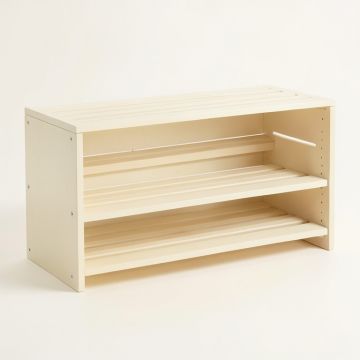 Aspen Edge Shoe Storage Bench - Cream (synthetic illustration; no displayed measurements)