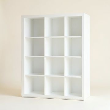 Hazel Canyon Freestanding Bookcase - White (synthetic illustration; no displayed measurements)