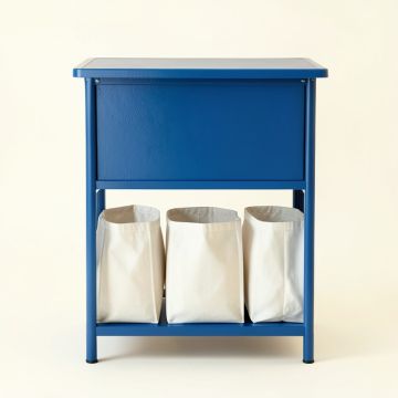 Field Branch Laundry Sorting Station With Plain Removable Bags - Blue (synthetic illustration; no displayed measurements)