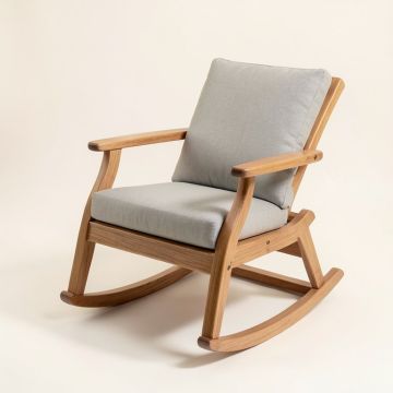 Brookport Rocking Chair With Cushions (synthetic illustration; no displayed measurements)