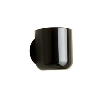 Juniper Branch Wall Sconce Mounted On A Plain Wall - Black