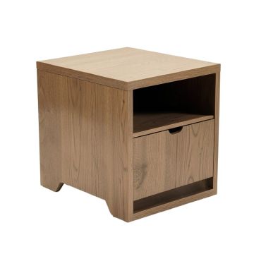 Isakson Trestle End Table With Storage