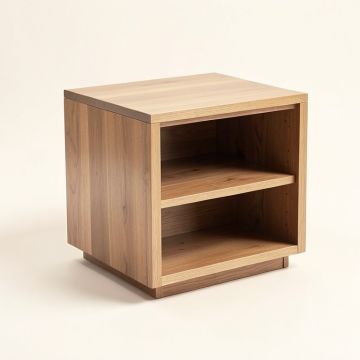 Britt Solid Wood End Table With Storage (synthetic illustration; no displayed measurements)