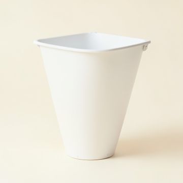 Stone Bridge Empty Railing Planter With Integral Brackets - White (synthetic illustration; no displayed measurements)