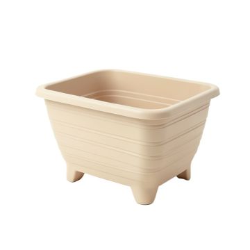 Cove Bend Empty Raised Planter - Beige (synthetic illustration; no displayed measurements)