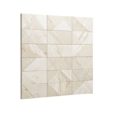 Bianco Dolomite 12 '' X 12 '' Marble Grid Mosaic Wall & Floor Tile