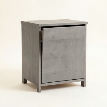 Rowan Canyon Freestanding Pull-Out Hamper Cabinet - Gray (synthetic illustration; no displayed measurements)