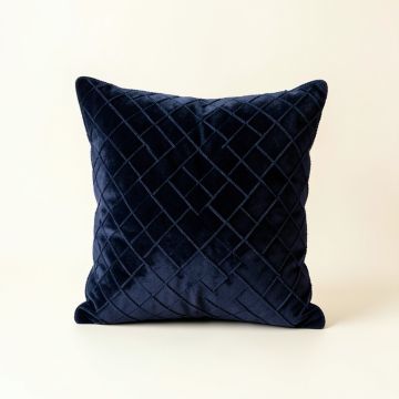 Laurel Crest Filled Accent Pillow - Navy (synthetic illustration; no displayed measurements)