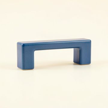 Fern Branch Cabinet Handle Without Packaging - Blue (synthetic illustration; no displayed measurements)