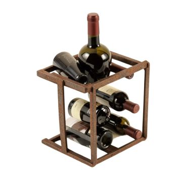 Arsenio 18 Bottle Floor Wine Bottle And Glass Rack