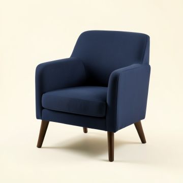 Klag Arm Chair In Navy (synthetic illustration; no displayed measurements)