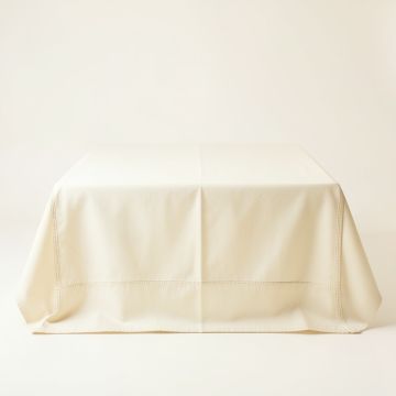 Bay Edge Flat Bed Sheet - Ivory (synthetic illustration; no displayed measurements)