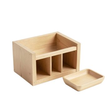 Ash Bluff Empty Coffee-Station Organizer - Beige