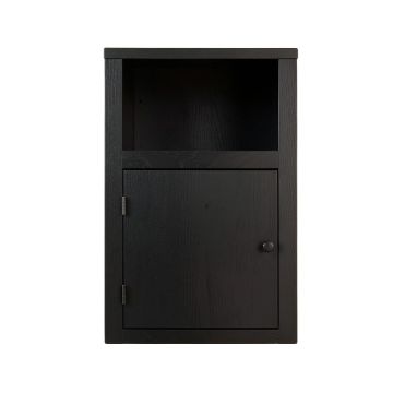 Birch Brook Wall-Mounted Entry Cabinet - Black