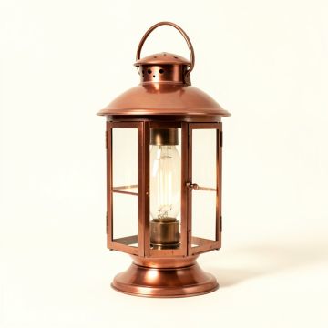 Earlham Aged Copper 2 -Bulb Outdoor Hanging Lantern (synthetic illustration; no displayed measurements)