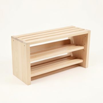 Harbor Crest Shoe Storage Bench - Beige (synthetic illustration; no displayed measurements)