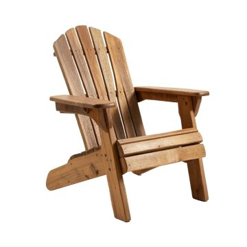 Linsey Wood Folding Adirondack Chair
