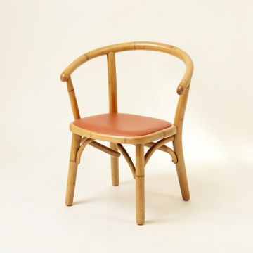 Wren Bend Small Chair - Terracotta (synthetic illustration; no displayed measurements)