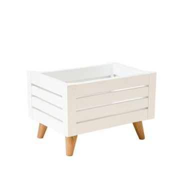 Dune Branch Empty Raised Planter - White