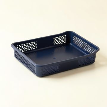 Sage Brook Empty Under-Desk Cable Tray - Navy (synthetic illustration; no displayed measurements)
