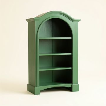 Cedar Edge Freestanding Bookcase - Green (synthetic illustration; no displayed measurements)