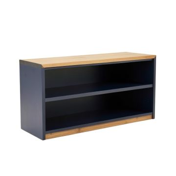 Cove Bend Low Bookcase - Navy