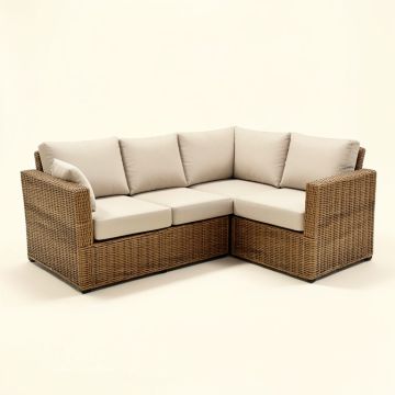 Bosarge Patio Sectional With Cushions (synthetic illustration; no displayed measurements)