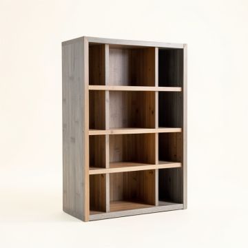 Pine Falls Freestanding Bookcase - Gray (synthetic illustration; no displayed measurements)