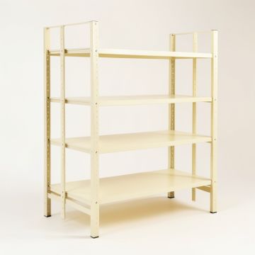 Flint Brook Empty Seed-Starting Shelving Unit Without Lights - Cream (synthetic illustration; no displayed measurements)