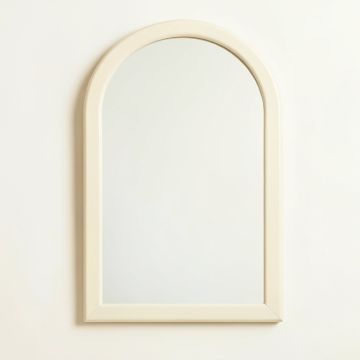 Dawn Bluff Framed Wall Mirror - Ivory (synthetic illustration; no displayed measurements)
