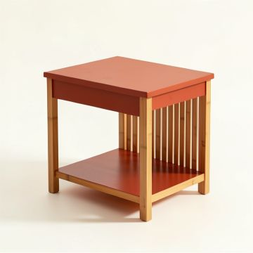 Elm Bend Small Writing Desk - Terracotta (synthetic illustration; no displayed measurements)