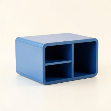 Heath Bridge Low Toy Storage Unit - Blue (synthetic illustration; no displayed measurements)