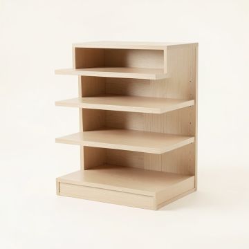 Brook Bend Desktop Shelving Unit - Beige (synthetic illustration; no displayed measurements)