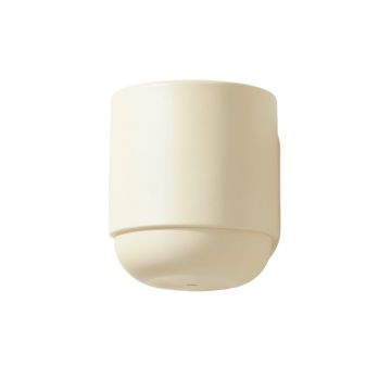 Dune Dell Wall Sconce Mounted On A Plain Wall - Ivory