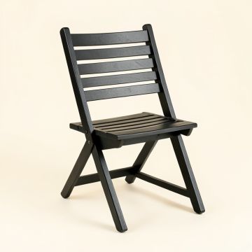 Briar Bluff Folding Outdoor Chair - Black (synthetic illustration; no displayed measurements)