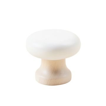 Sage Arc Cabinet Knob Without Packaging - White (synthetic illustration; no displayed measurements)
