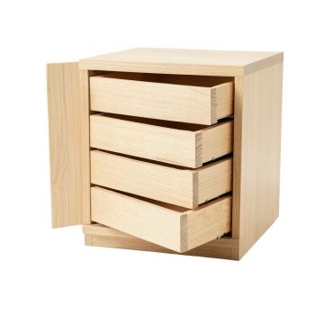 Sage Bridge Small-Parts Storage Drawer Cabinet - Beige
