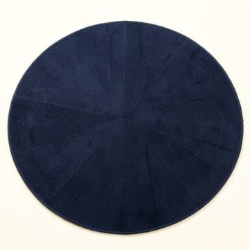Juniper Bridge Round Area Rug - Navy (synthetic illustration; no displayed measurements)