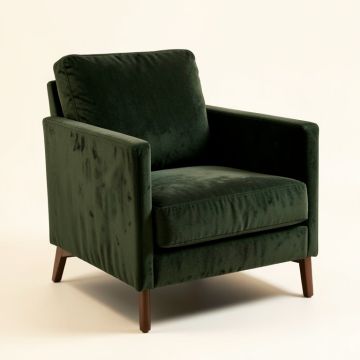 Moran 24.4 '' Wide Velvet Armchair (synthetic illustration; no displayed measurements)