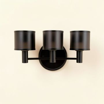 Bathroom Vanity Light 3 Light Wall Sconce Fixture Wall Mount Lamp Shade (synthetic illustration; no displayed measurements)