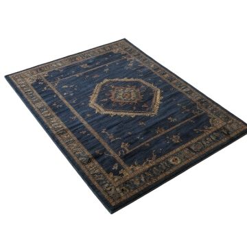 Southwestern Dark Blue Area Rug
