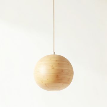 Cove Crest Pendant Light Suspended From One Plain Cable - Beige (synthetic illustration; no displayed measurements)