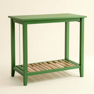 Stone Arc Freestanding Laundry Folding Counter - Green (synthetic illustration; no displayed measurements)