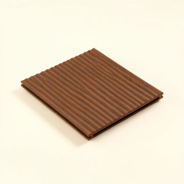 Ridged Metal 2 Ft. X 2 Ft. Drop-In Or Glue-Up Pvc Ceiling Tile In Metal Rust (synthetic illustration; no displayed measurements)
