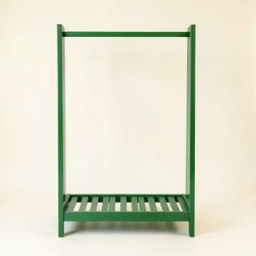 Bay Bluff Empty Garment Rack - Green (synthetic illustration; no displayed measurements)